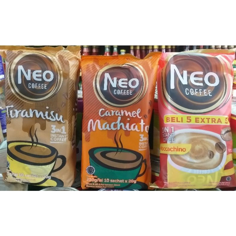 

KZ - Neo Coffee 200g dengan 3 variant rasa 9x20g