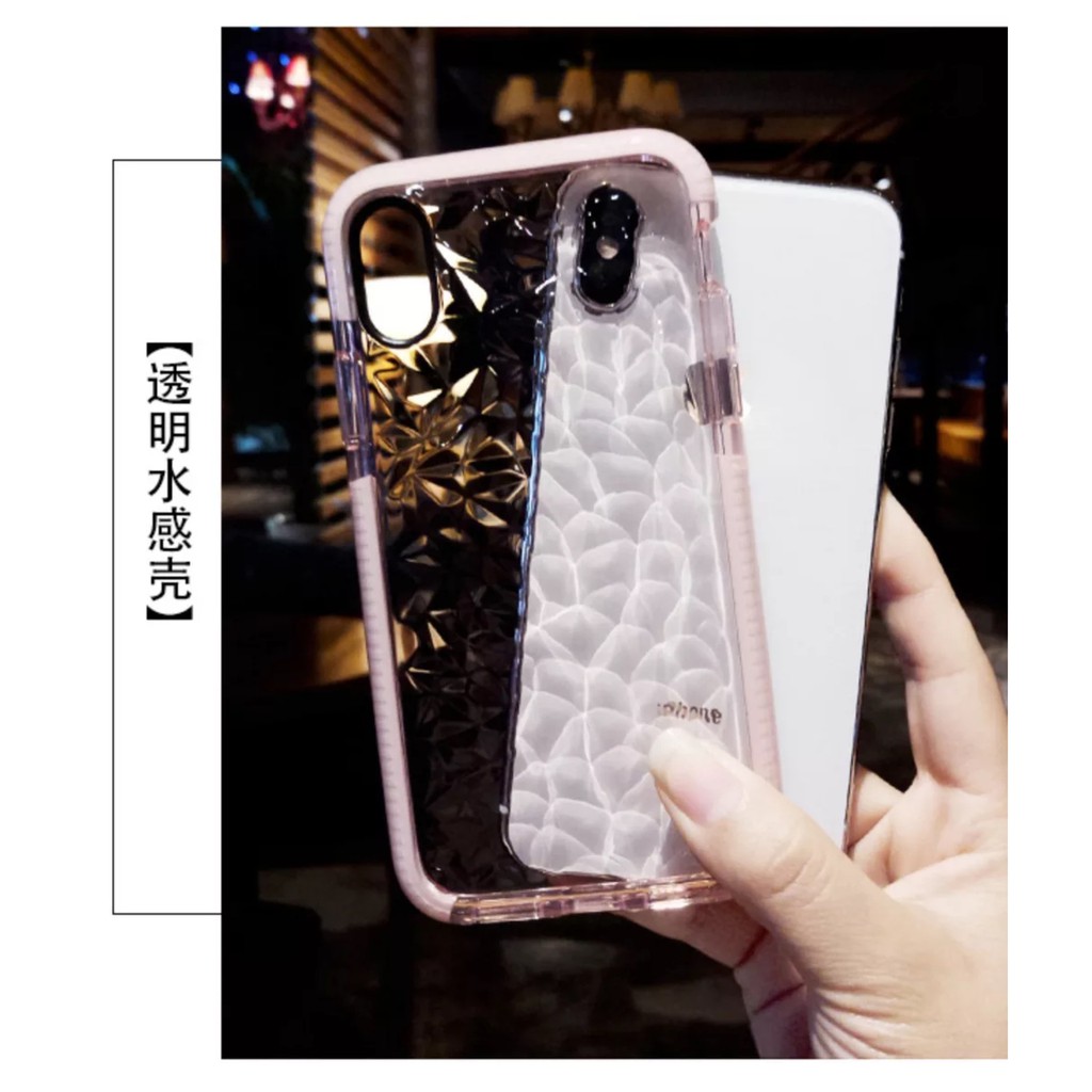 Case Pola Berlian Warna Permen Untuk iPhone X 6S 7 8 11 11 pro max 12 13 14 pro max