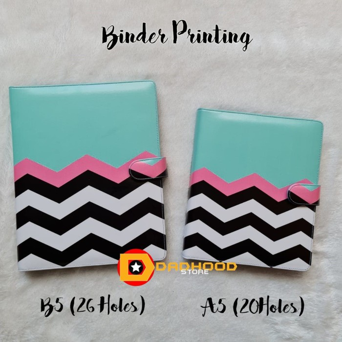 

Berkualitas Binder Printing Motip Zigzag A5/Ring 20, B5/Ring 26 Limited