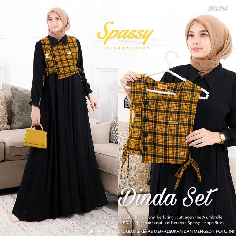 Gamis Dinda Set Terbaru