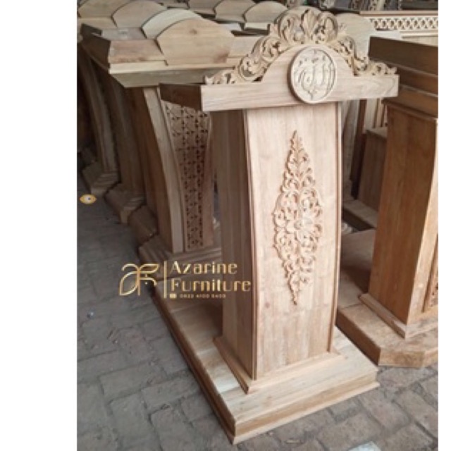 Podium Minimalis Jati / Podium Mimbar Jati