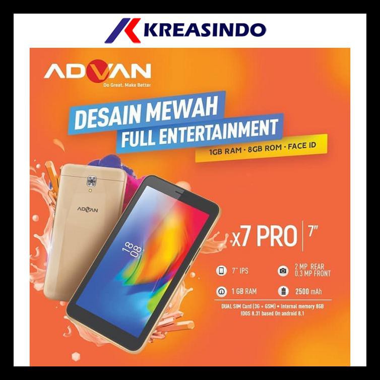 Advan X7 Pro Ram 1gb Tablet 3g 7" Garansi resmi PROMO
