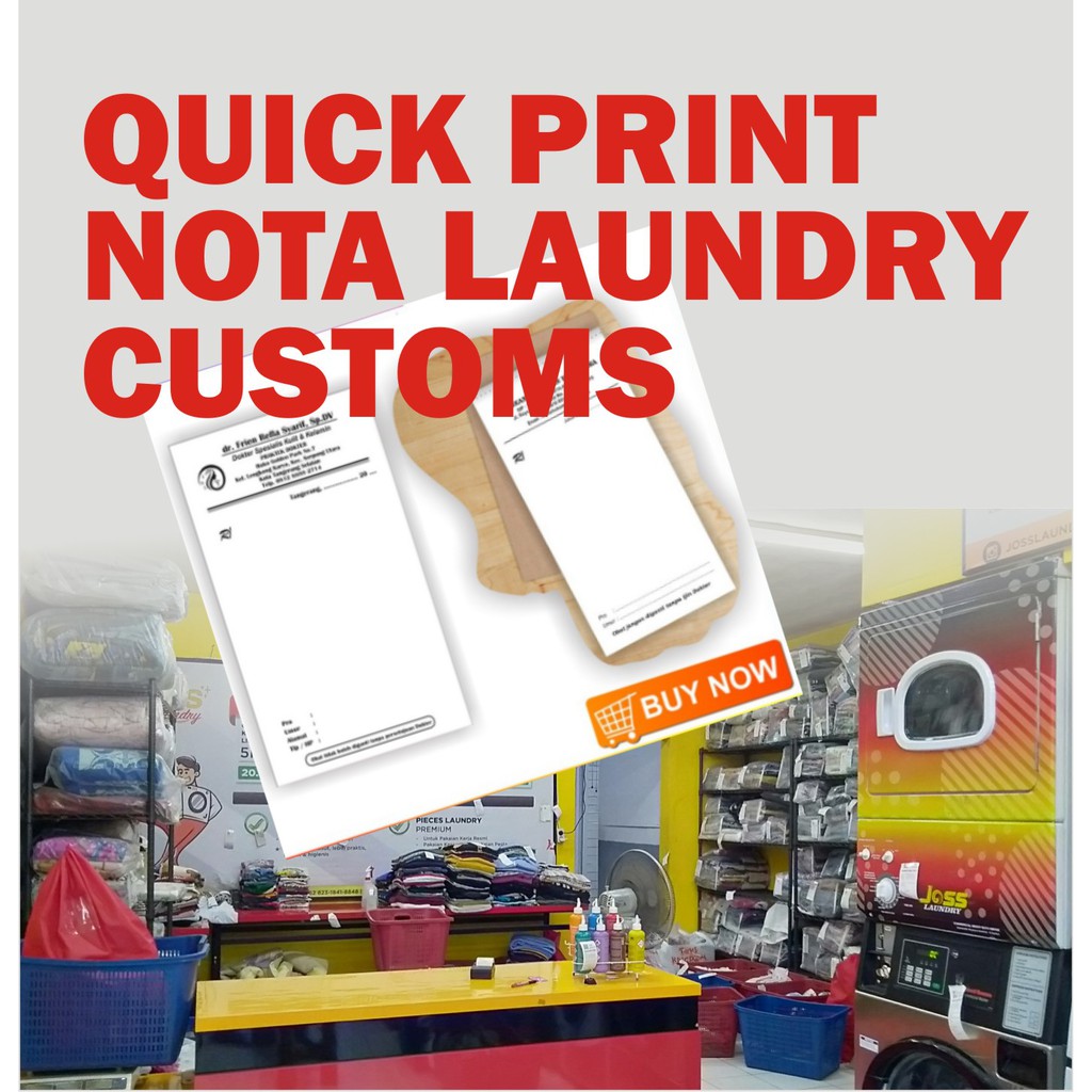 PRINT CEPAT NOTA LAUNDRY KILOAN DAN LAUNDRY SATUAN