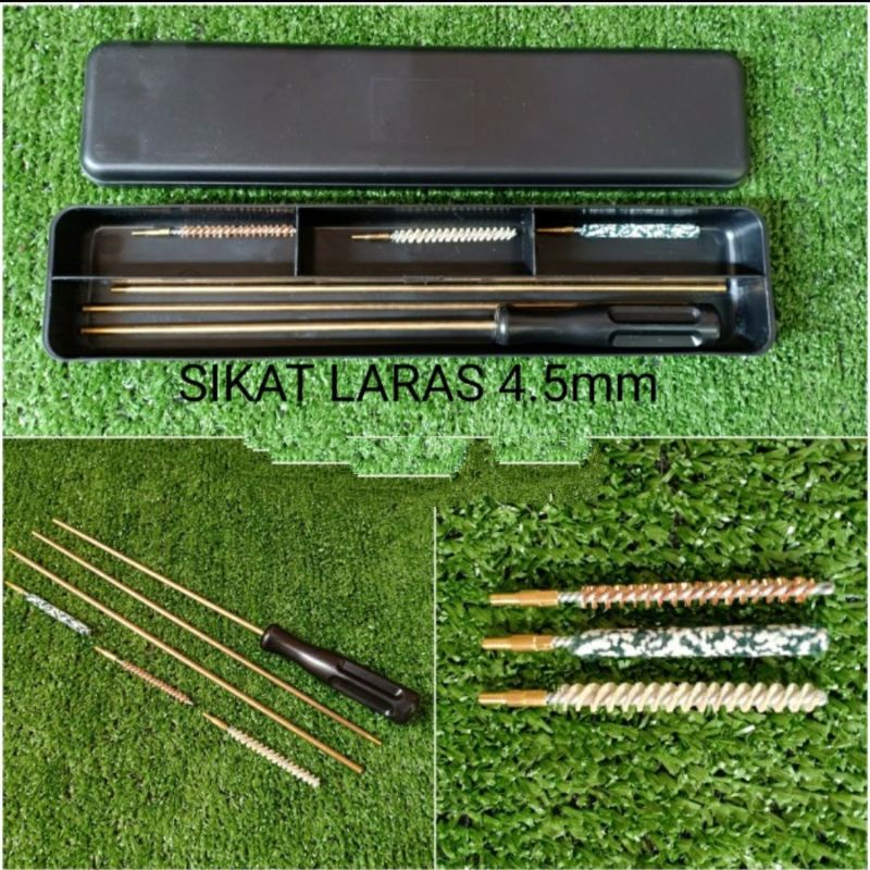 Pembersih laras box cal 4.5mm sikat laras