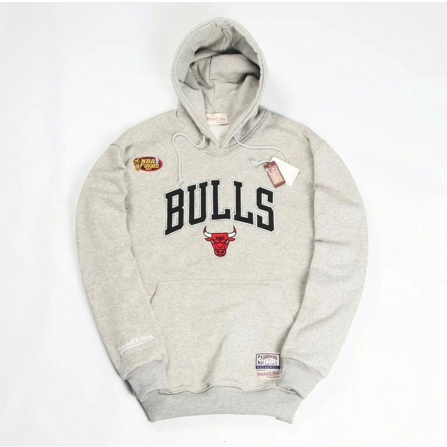 Jaket Sweater Hoodie Bulls Bordir Mitchell Ness Ready Stock