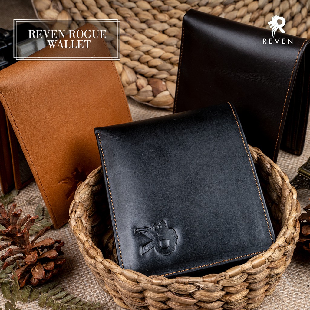 Dompet Lipat Kulit Pria Reven Premium Wallet Branded Original Kulit Sapi Asli Premium