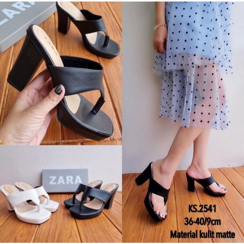 Ks.2541 Jepit Heels Zara / high heels Jepit Zara 9cm