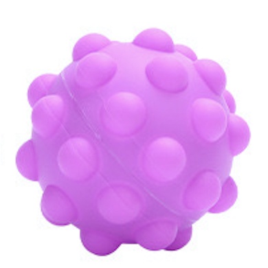 [Rumah Mainan] Pop It Ball Needoh Bayi Stress Ball 3D Bola Squishy New Fidget Toy Mainan Anak Viral-Ungu