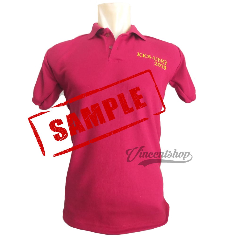 KHUSUS Bordir Polo Shirt Kaos Berkerah PE, seragam kantor, partai, organisasi