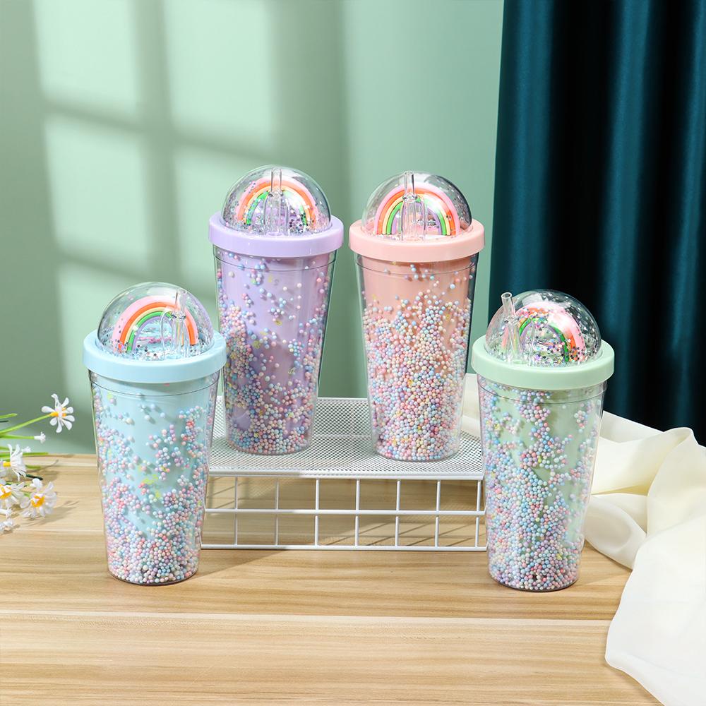 Suyo Botol Minum 550ML Bahan Plastik BPA Free Warna Pelangi