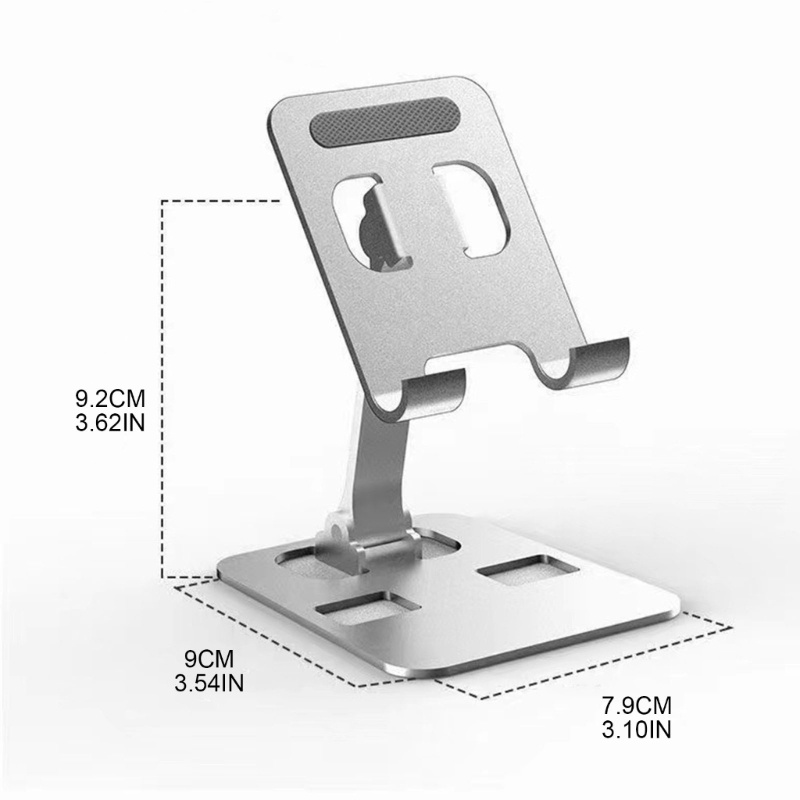 Zzz Stand Holder / Dudukan Ponsel / Tablet Model Lipat Bahan Aluminum Untuk Meja