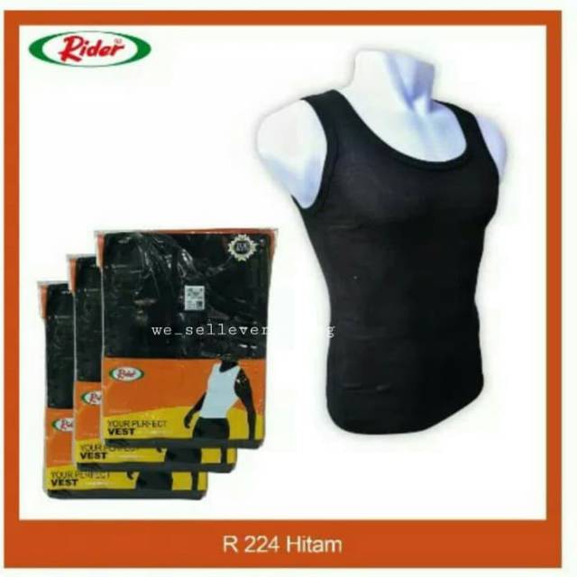 Kaos Singlet Pria Rider 224 Hitam