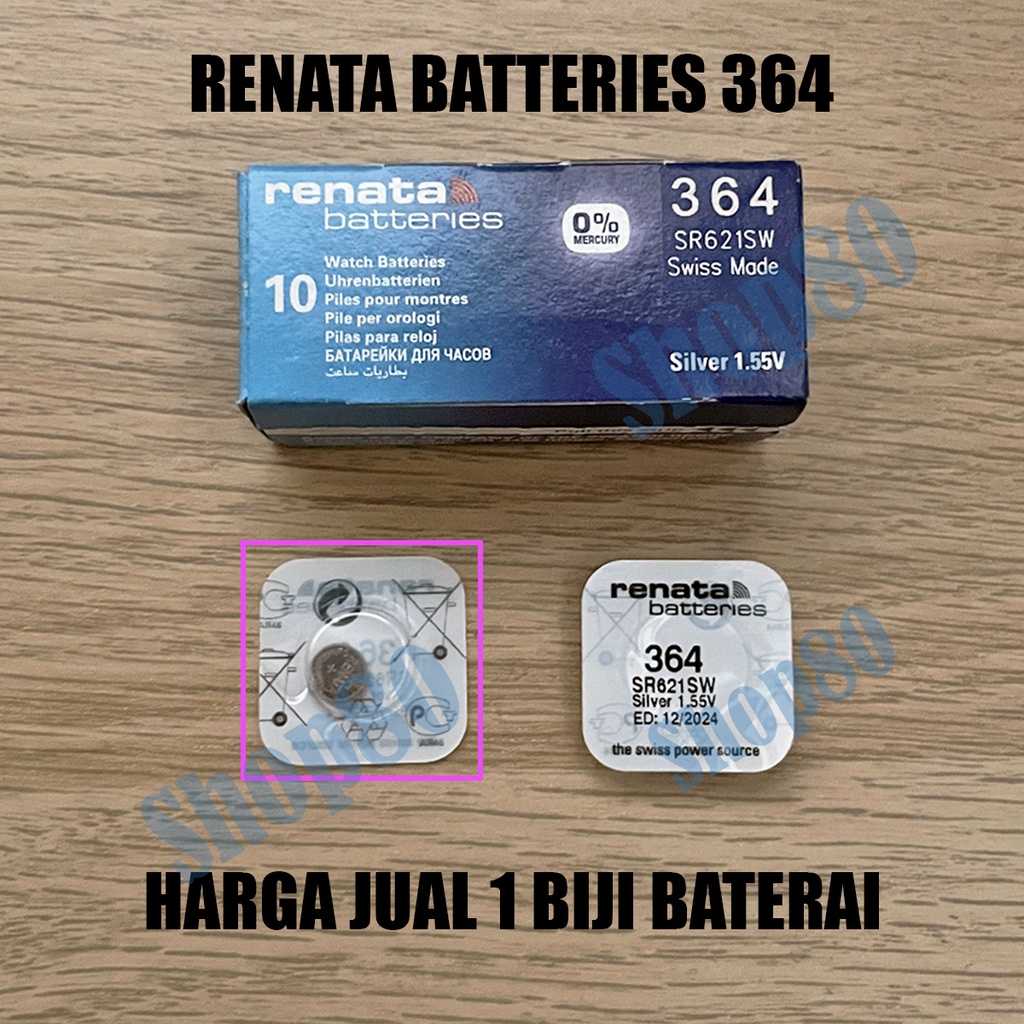 Renata Ori 364 SR621SW Baterai Jam Battery Batre Asli Original SR621 SW SR 621