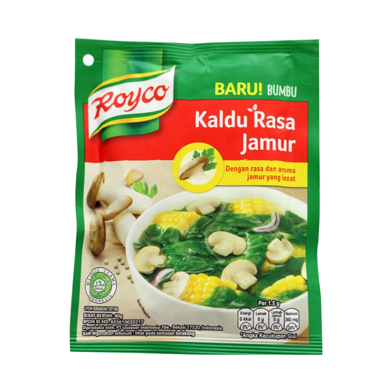 

Royco Bumbu Kaldu Jamur 40Gr