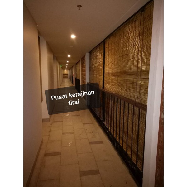 Tirai bambu waterproof / tirai gulung / kere bambu / kirai / krey / kerai / bamboo  gorden 3mX2m