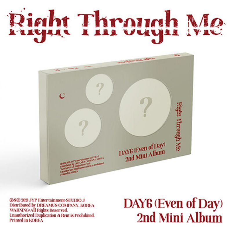 [DP] PO ALBUM DAY6 (Even Of Day) - Right Through Me