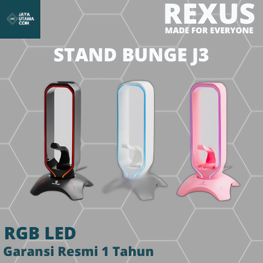 Rexus Headset Stand Bungee J3 RGB with USB Hub Original