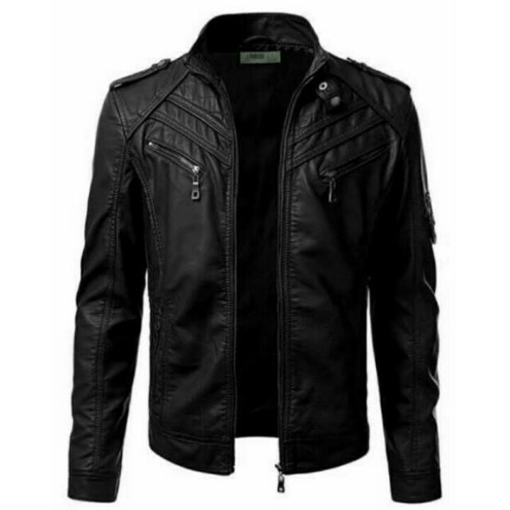 Jaket Pria Petrus Boy Casual Formal Bahan Semi Kulit Sintetis Viena Grade A Faux Leather Synthetic J