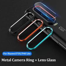 Ring Camera Metal Lens Camera Huawei P30 PRO/P30 LITE/P40 PRO Pelindung Lensa Kamera 360°Derajat Met