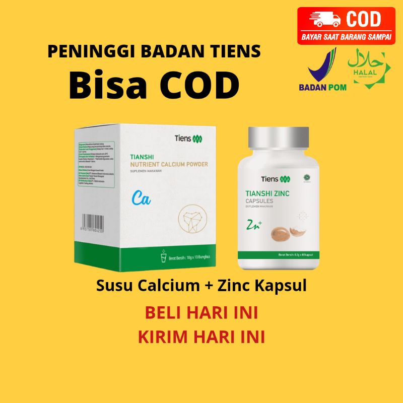 

Peninggi Badan Tiens Original Susu Calcium + Zinc Kapsul | Bisa COD