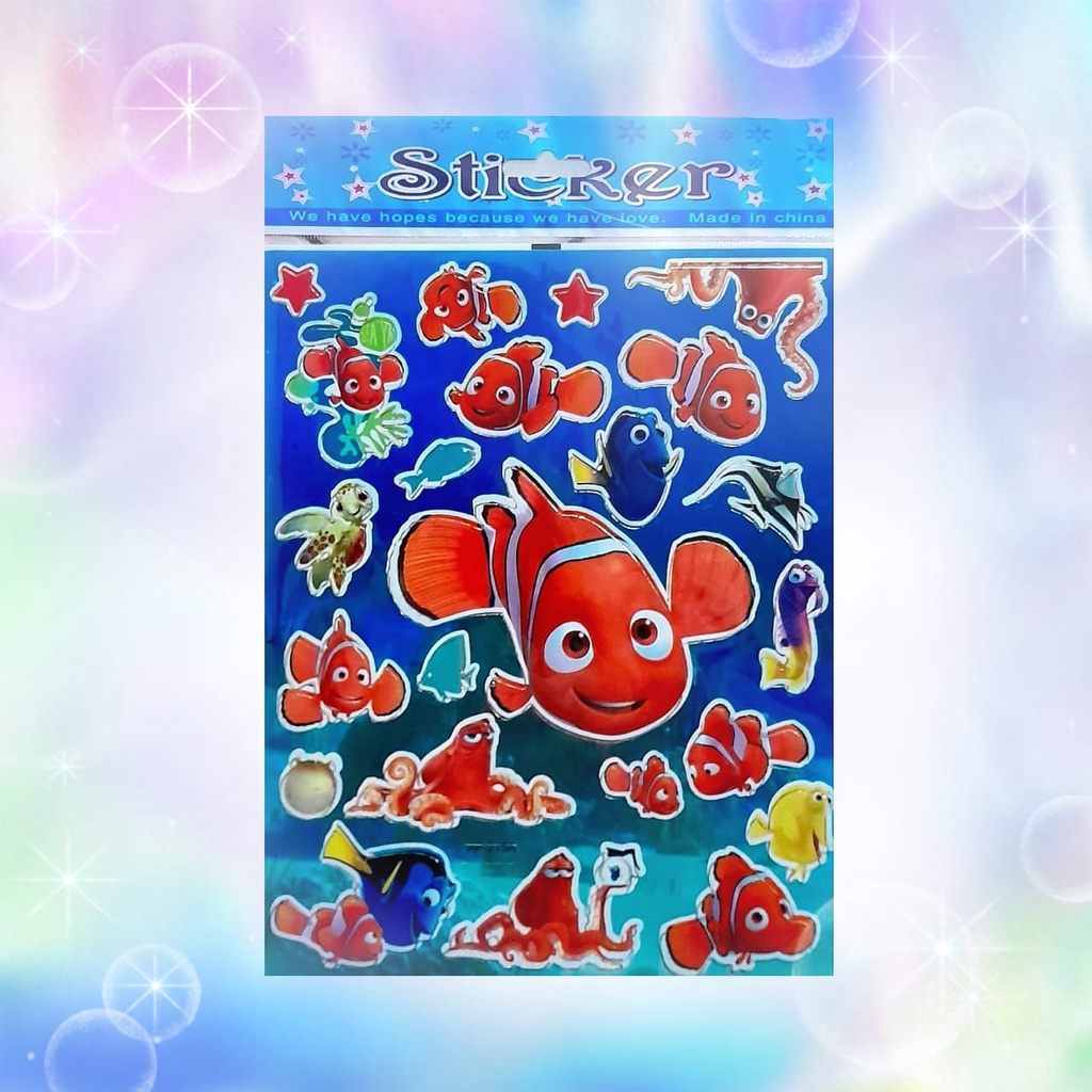 Jual Gambar Tempel Stiker Laser Sticker Anak Karaker Kartun Disney ...