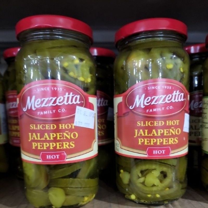 

Sliced Hot Jalapeno Peppers Mezzetta 473ml