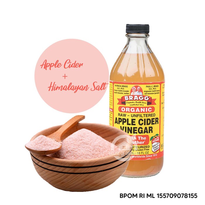 

Jual Bragg Apple Cider Vinegar 473 Ml Plus Himalayan Salt 250 Gr