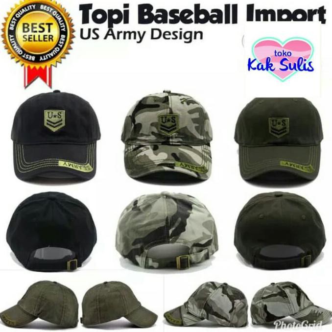 Wow Topi Baseball Import Us Army / Snapback Caps / Topi Distro / Trucker Terbatas