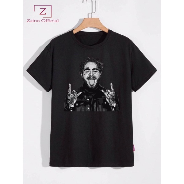 Kaos Oversize Trend Viral Distro BAND Rap Post Malone Logo Baju Outfit Of The Day Tulisan Ootd Cowok