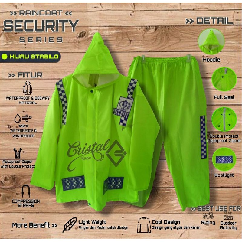 JAS HUJAN SECURITY SETELAN BAJU DAN CELANA