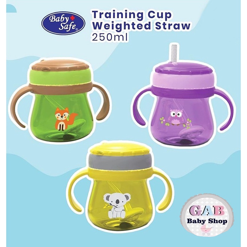 Baby Safe Training Cup Weighted Straw SK019 JP019 Botol Minum