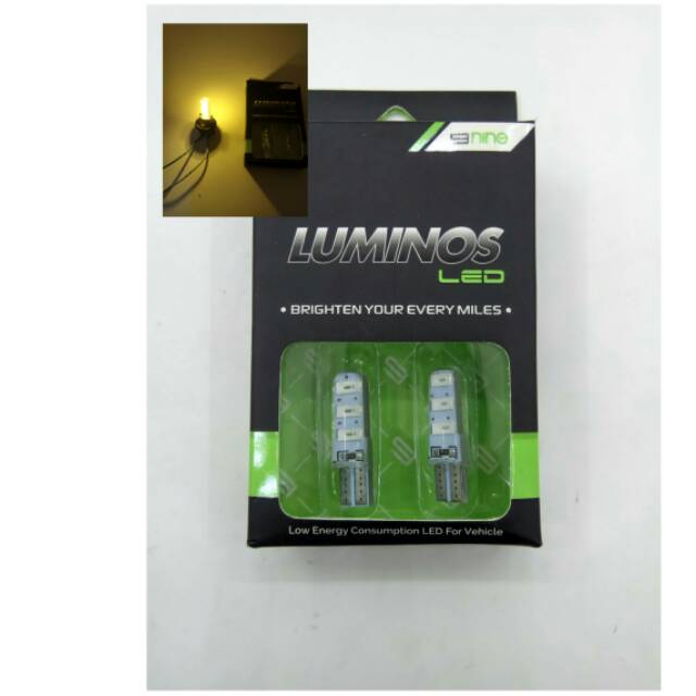 LAMPU SENJA T10 LUMINOS KUNING SEN