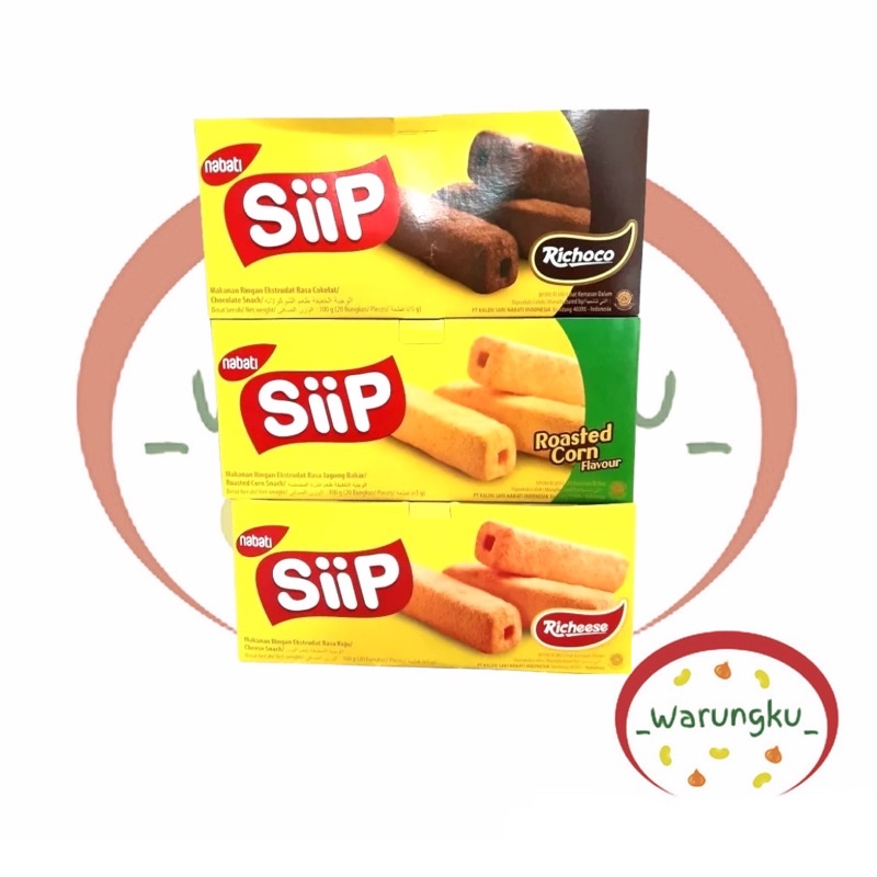 [BOX] NABATI SiiP 1 DUS ISI 20PCSx 5gr WAFER RASA KEJU COKLAT JAGUNG BAKAR