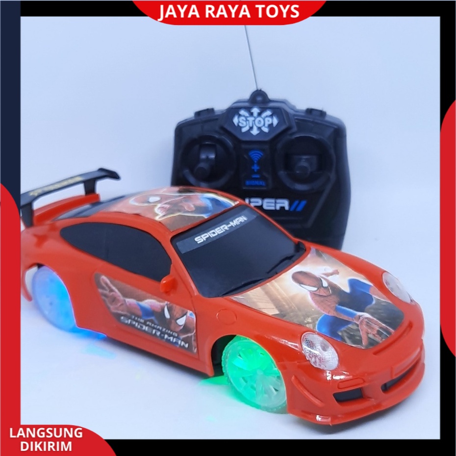 Mobil Remot control Ban Nyala Berlampu RC Sport car Sedan Super Speed