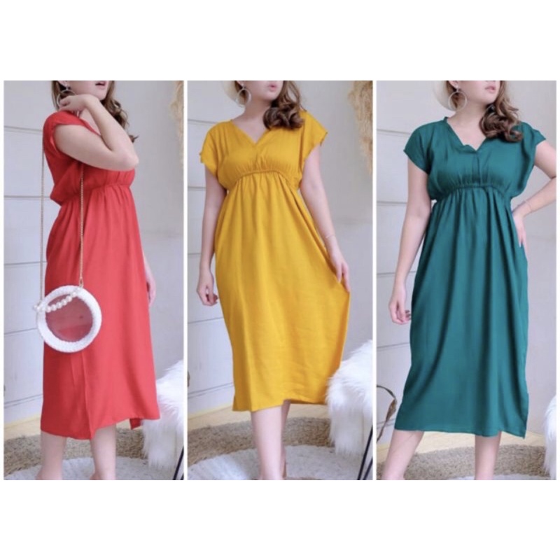 DRESS Jumbo DASTER MANOHARA LD 110, LD 120 BIGSIZE BALI LEOPARD