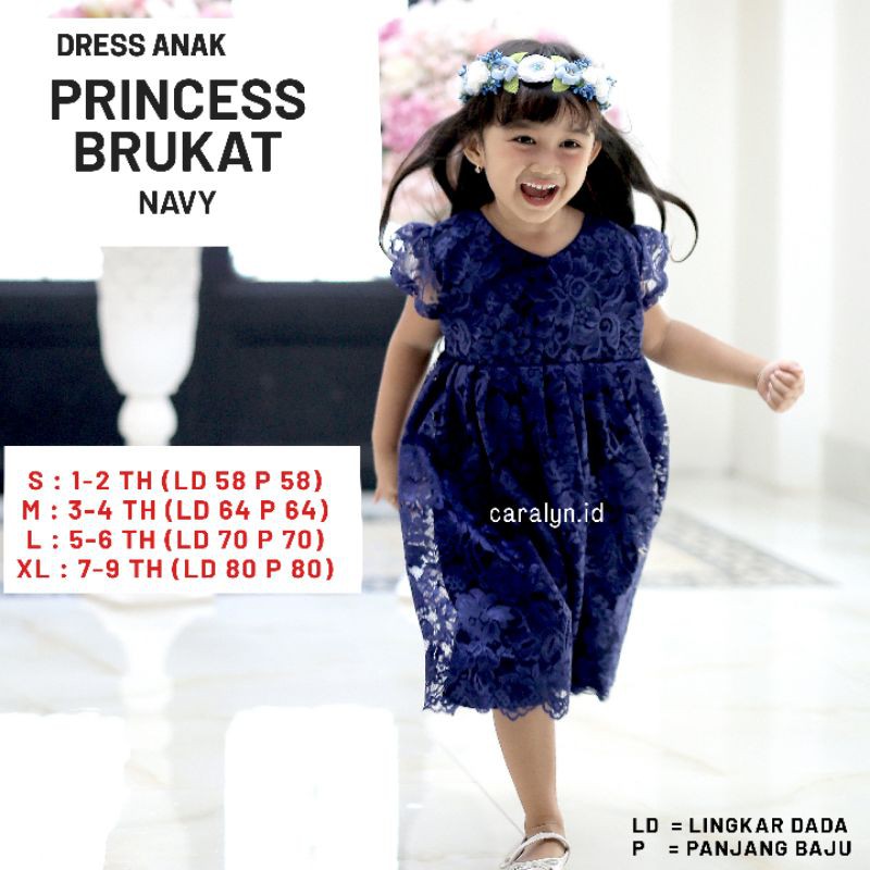 KEBAYA DRESS BRUKAT ANAK PRINCESS