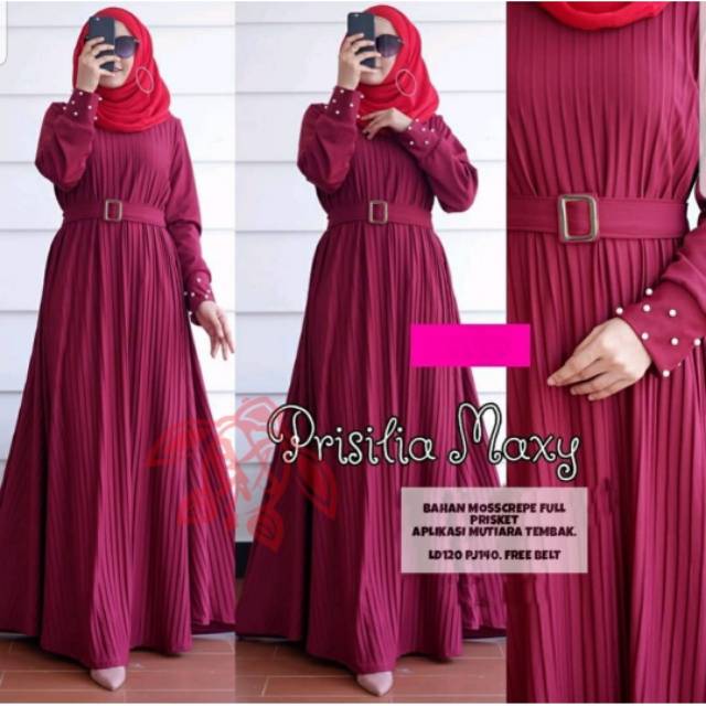 MAXI PRISILIA PLISKET 4 warna