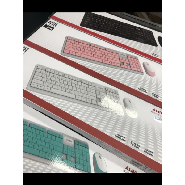 Altec Lansing ALBC6314 Combo Wireless Keyboard + Mouse Tanpa Kabel