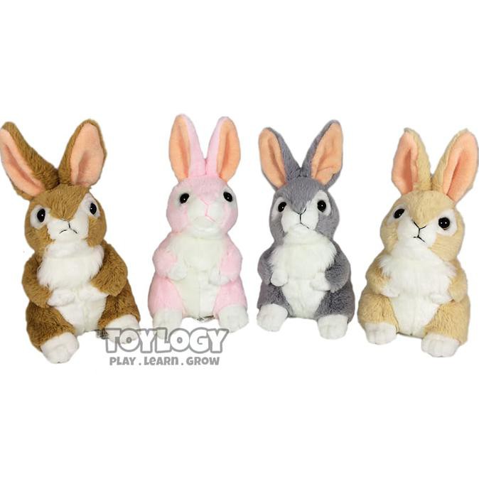 Boneka Hewan Kelinci ( Rabbit Stuffed Plush Animal Doll ) 8 inch - Mul