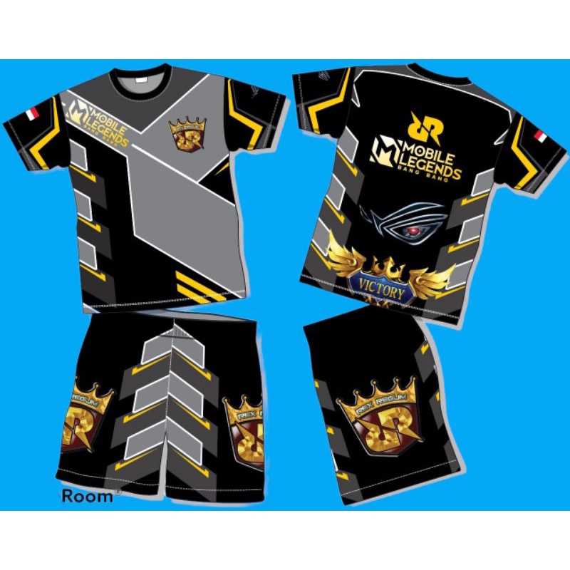 SETELAN BAJU JERSEY GAMING FF ANAK ANAK, SETELAN BAJU JERSEY GAMING ML ANAK ANAK