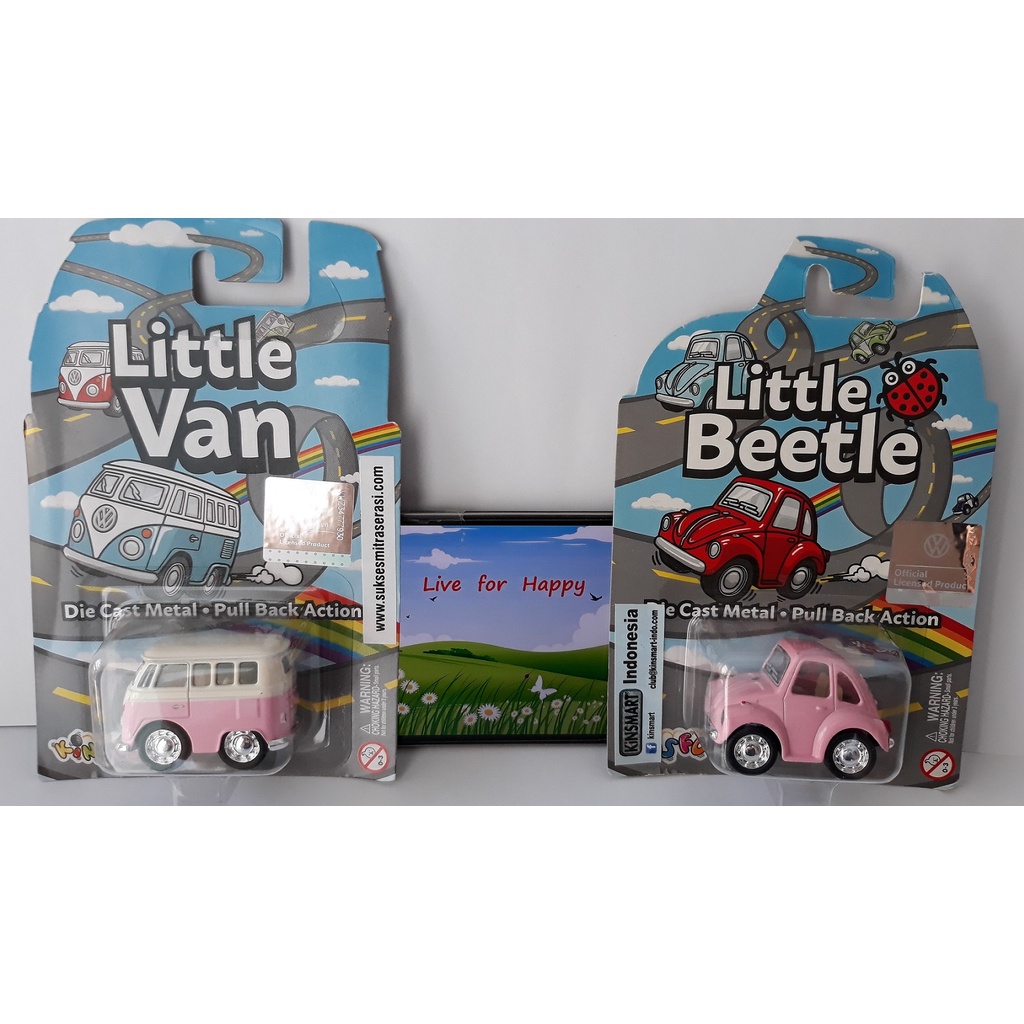 Diecast mini Kinsmart - Little Volkswagen pink