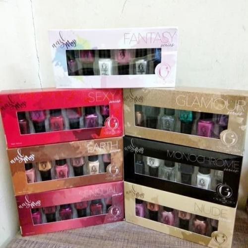 Madam Gie Nail Moji Kutek Madam Gie Cat Kuku Murah 1-set isi 6