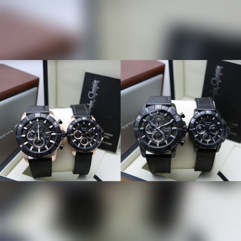 ALEXANDRE CHRISTIE COUPLE AC 6609 / AC6609 LEATHER ORIGINAL GARANSI RESMI 1 TAHUN