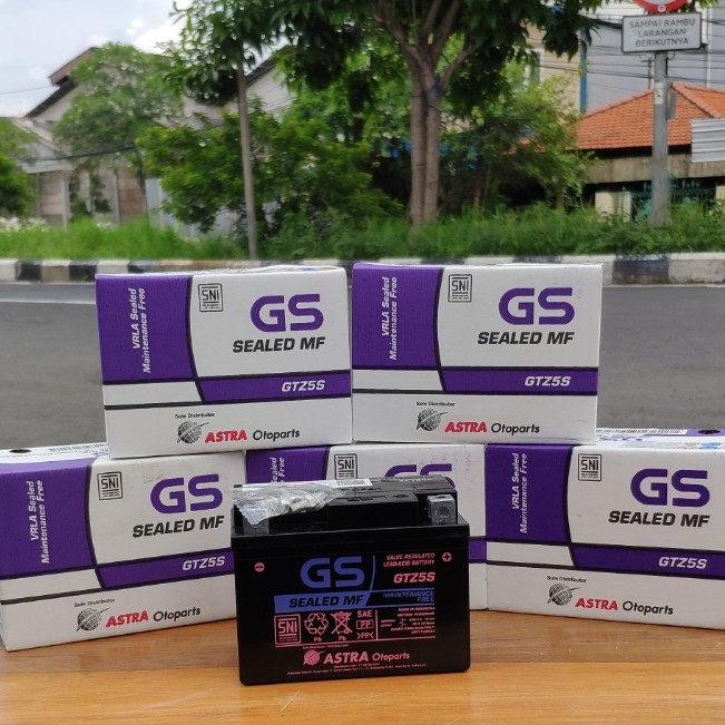 RESMI ORIGINAL GS ASTRA GTZ5S AKI MOTOR HONDA BEAT FI BEAT ESP BEAT KARBU BEAT STREET 12V GS ASTRA