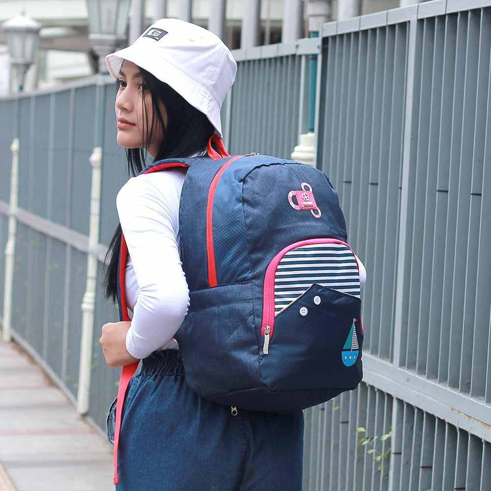 Tas Sekolah SMP SMA Kuliah Cewek Perempuan Wanita Tas Ransel Backpack Tas Punggung Herbie ASN183