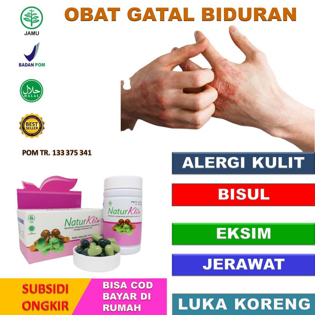 [HALAL]Obat Darah Kotor Naturklin 50 Kapsul / Obat Bersih Darah Kotor Ampuh / Obat Darah Kotor Pria 