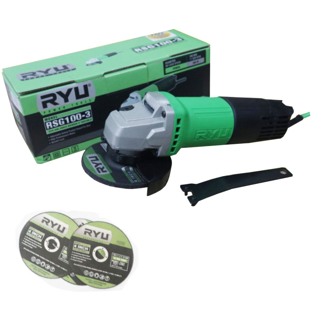 RYU RSG 100-3 Mesin Gerinda Tangan 4&quot; RSG100 3 Best Selling Angle Grinder 4 inch