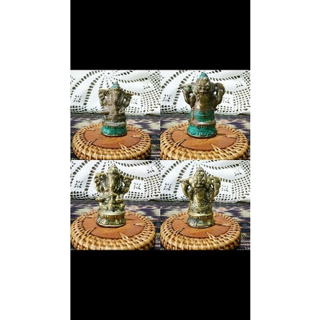PATUNG GANESHA KUNINGAN MINI