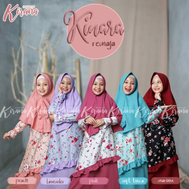 Gamis Remaja Kinara Junior House Of Kirana