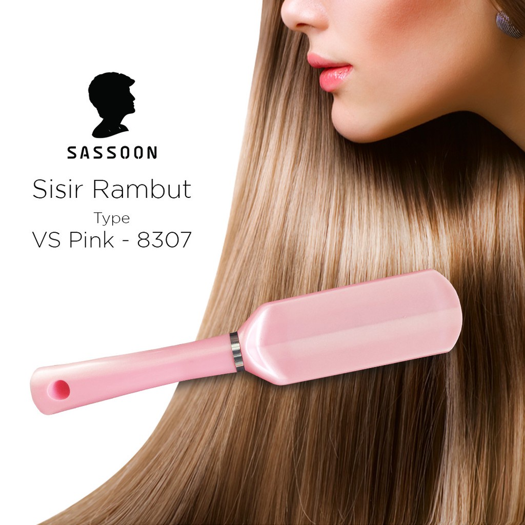 Bagus Vidal Sassoon Sisir Rambut Paddle Brush VS - 8307 Pink